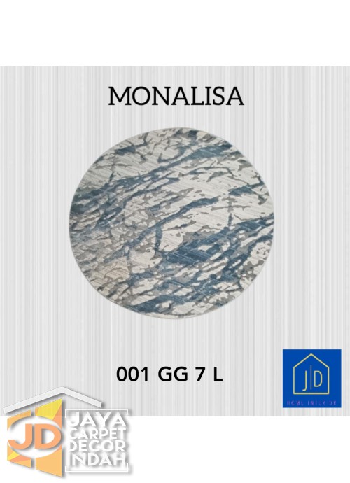 Permadani Monalisa Bulat 001 GG 7 L Ukuran 120 cm x 120 cm, 160 cm x 160 cm